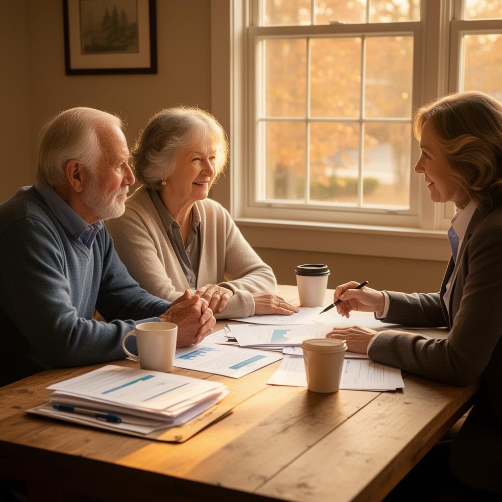 Clients meeting with the advisor