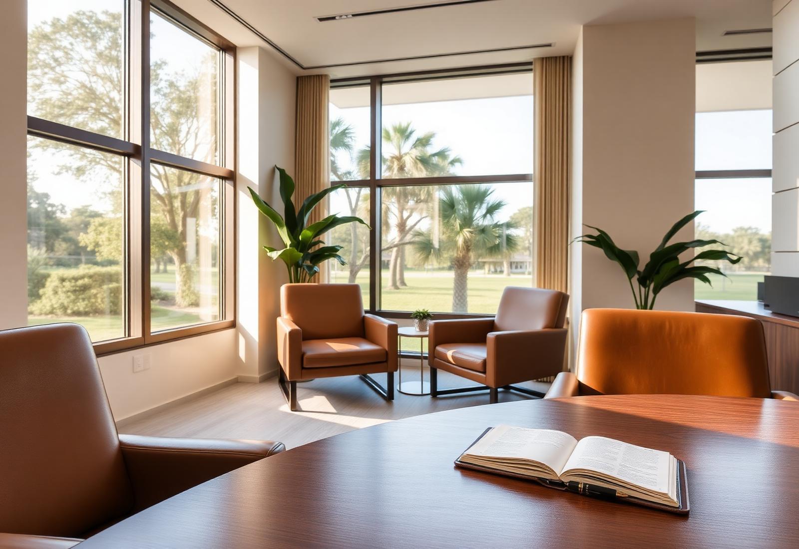 The reception room of the Haley Wealth Counsel office in Melbourne, Florida